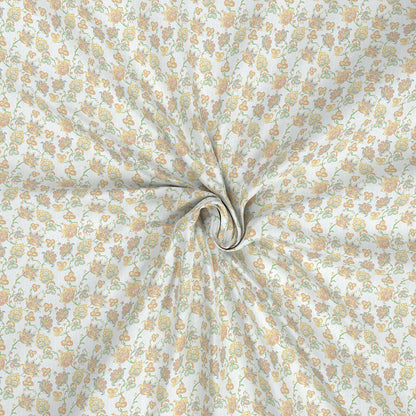Hermosa Exotic Bouquet Cordelia Orange Bed Sheet with Pillow Case