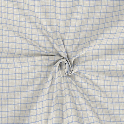 Backyard Patio Adrian Print Blue Bed Sheet with Pillow Case