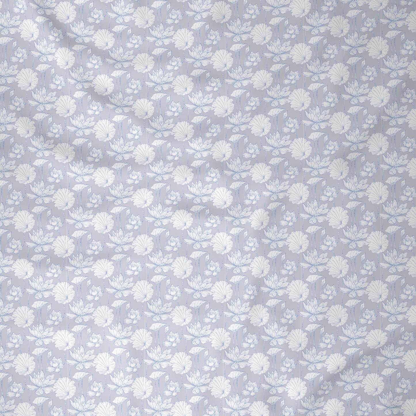 Backyard Patio Albrecht Printed 100%Cotton Blue Bed Sheet with Pillow Case