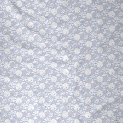 Backyard Patio Albrecht Printed 100%Cotton Blue Bed Sheet with Pillow Case