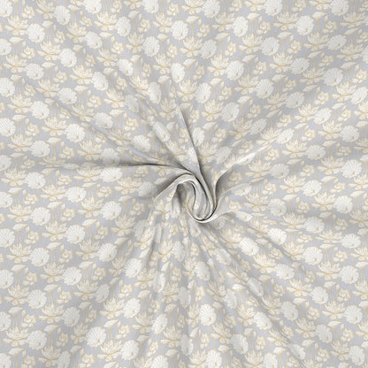 Backyard Patio Albrecht Printed 100%Cotton Yellow Bed Sheet with Pillow Case