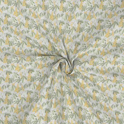 Backyard Patio Farmington Printed 100%Cotton Yellow Bed Sheet with Pillow Case