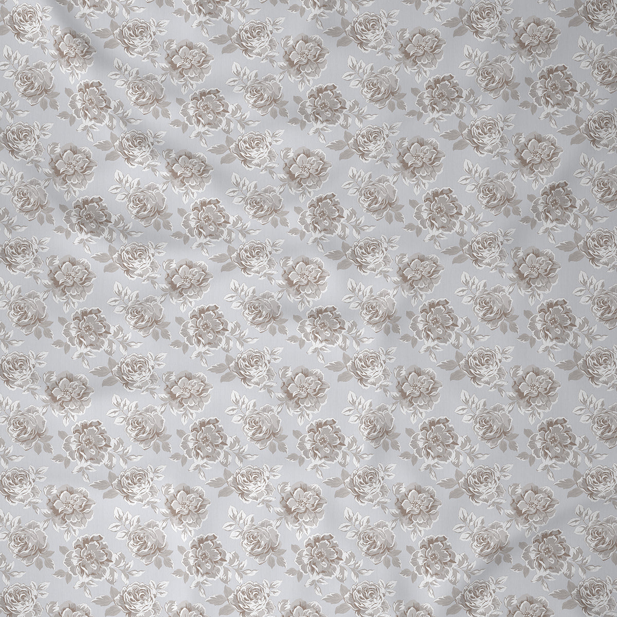 Backyard Patio Silvie Printed 100%Cotton Beige Bed Sheet with Pillow Case
