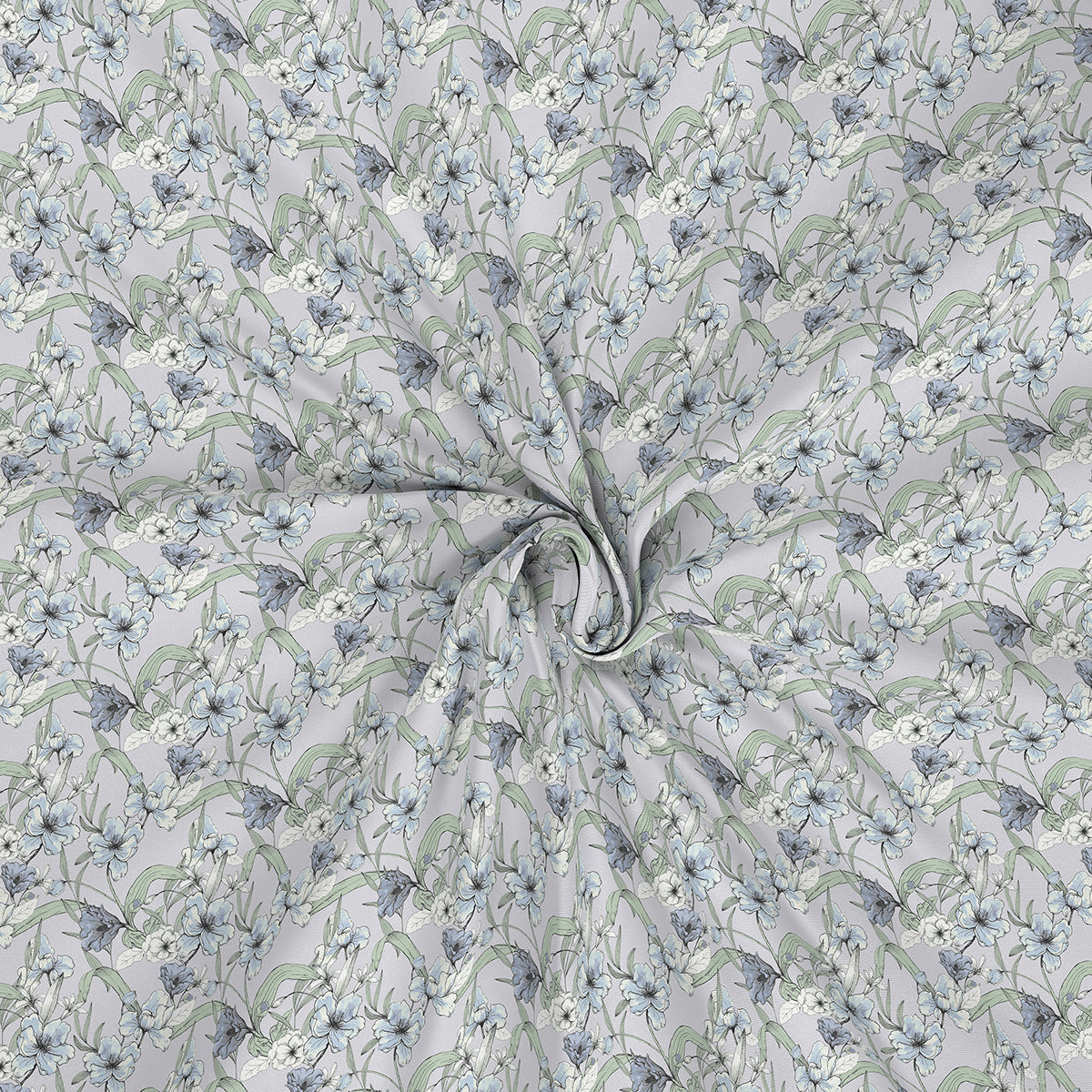 Backyard Patio Valencia Printed 100%Cotton Aqua Bed Sheet with Pillow Case