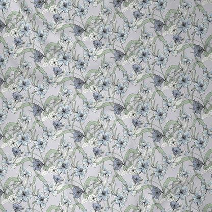 Backyard Patio Valencia Printed 100%Cotton Aqua Bed Sheet with Pillow Case