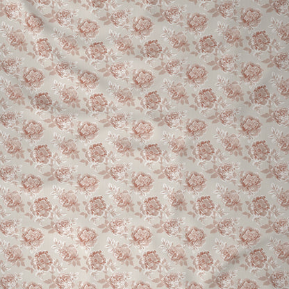 Tranquil Serenity Silvie 100%Cotton Printed Bed Sheet with Pillow Case Red
