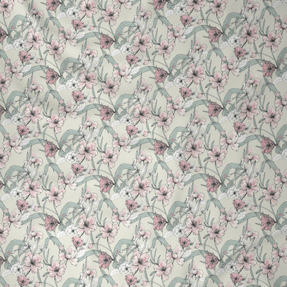 Tranquil Serenity Valencia 100%Cotton Printed Bed Sheet with Pillow Case Red
