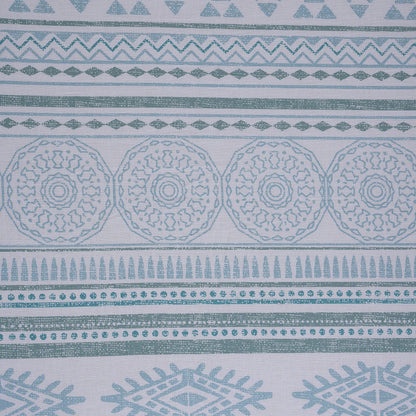 Hermosa Sensory Bloom Allegra 100% Cotton Printed Bed Sheet with Pillow Case Teal