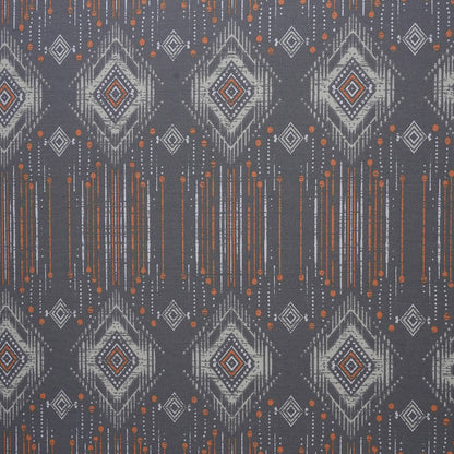 Hermosa Sensory Bloom Gareth 100% Cotton Printed Bed Sheet with Pillow Case Orange