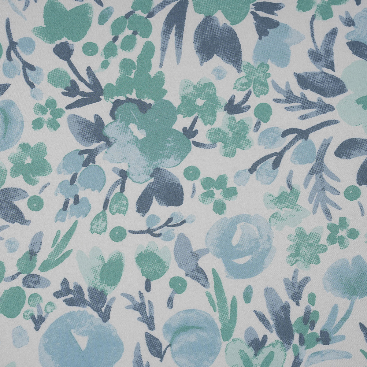 Sensory Bloom Zesty 100% Cotton Aqua Bed Sheet with Pillow Case