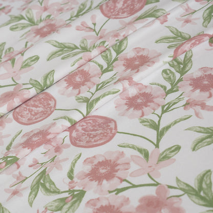 Sensory Bloom Blooming Petals 100% Cotton Pink Bed Sheet with Pillow Case