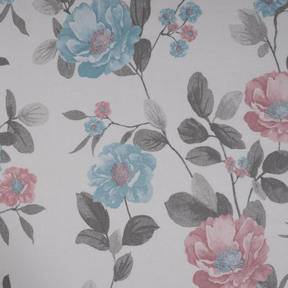 Sensory Bloom Blossom Meadow 100% Cotton Blue Bed Sheet with Pillow Case