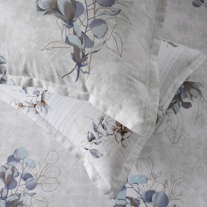 Sensory Bloom Everbloom 100% Cotton Blue Bed Sheet with Pillow Case