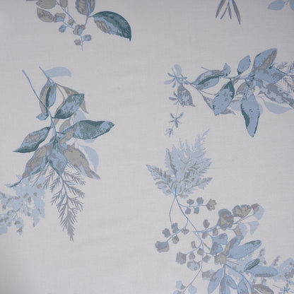 Sensory Bloom Edenia 100% Cotton Blue Bed Sheet with Pillow Case