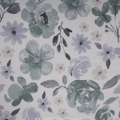 Sensory Bloom Petalyn 100% Cotton Blue Bed Sheet with Pillow Case