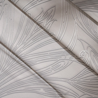 Classical Ornate Baroque Feathering Bed Sheet with Pillow Case Neutral