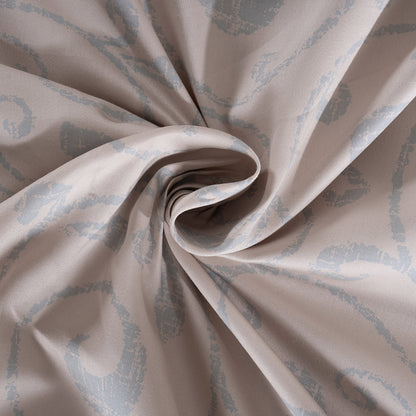 Classical Ornate Seamless Scroll Bed Sheet with Pillow Case Blue