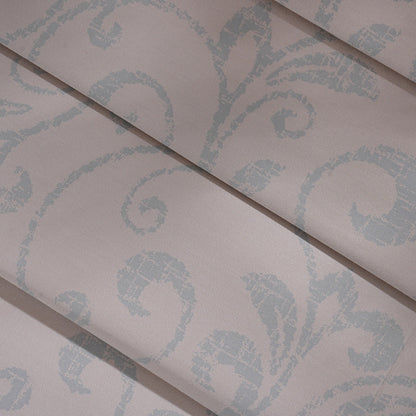Classical Ornate Seamless Scroll Bed Sheet with Pillow Case Blue