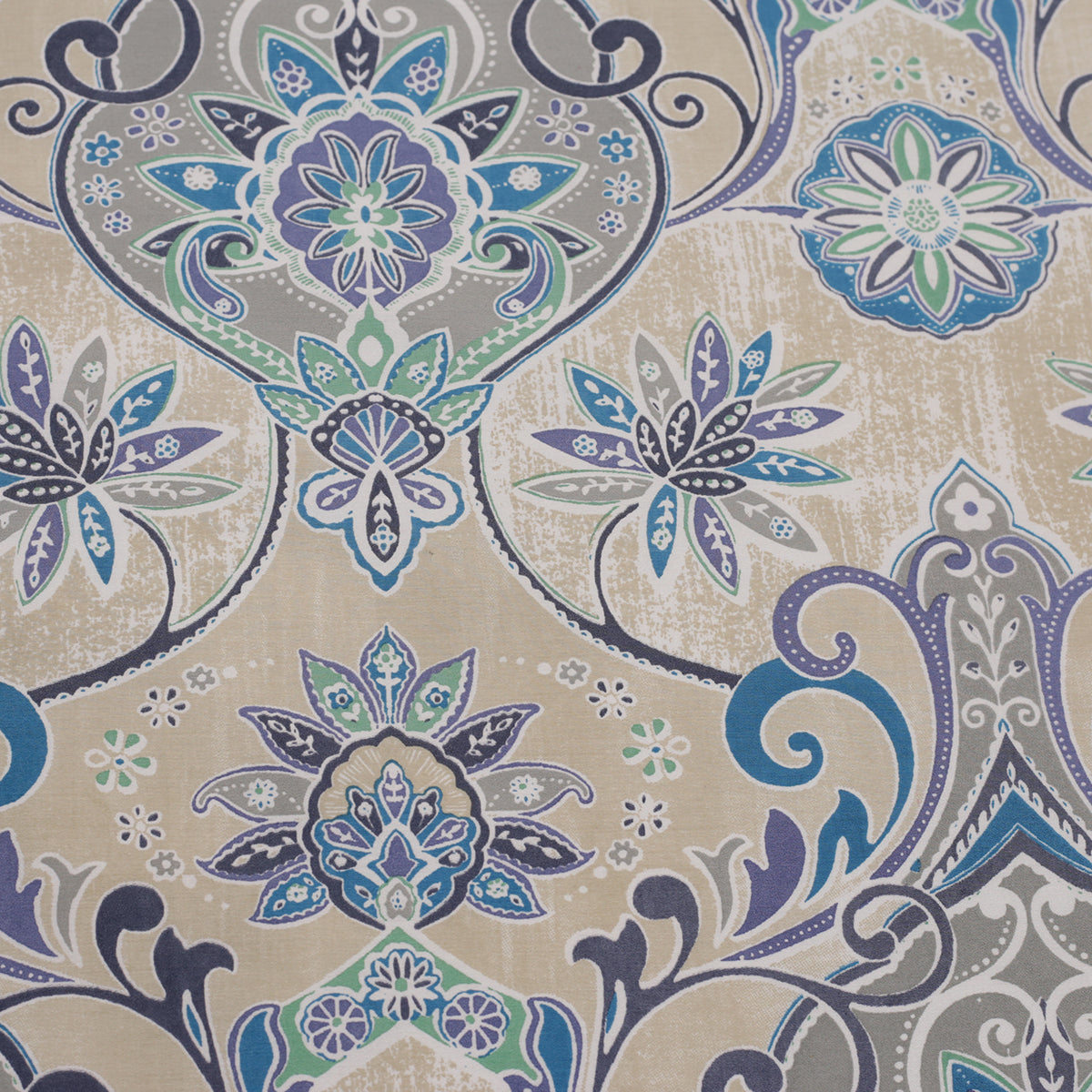 Nouveau Tradition Lawn Rerun Blue Bed Sheet with Pillow Case