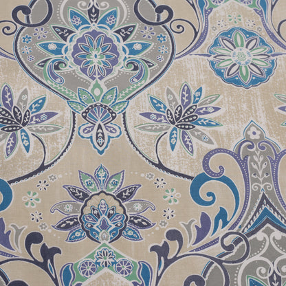 Nouveau Tradition Lawn Rerun Blue Bed Sheet with Pillow Case