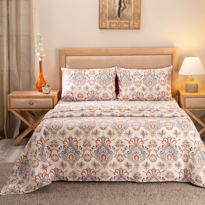 Nouveau Tradition Lawn Rerun Red Bed Sheet