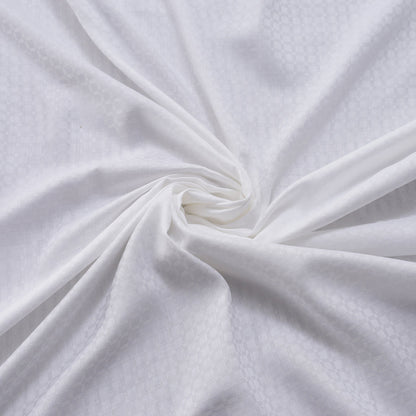 Astrid Self Jacquard 100% Cotton Bed Sheet With Pillow Covers