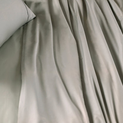 Slumber Plain Easy Care Percale 100% Cotton Wild Dove Crisp Bed Sheet with Pillow Case