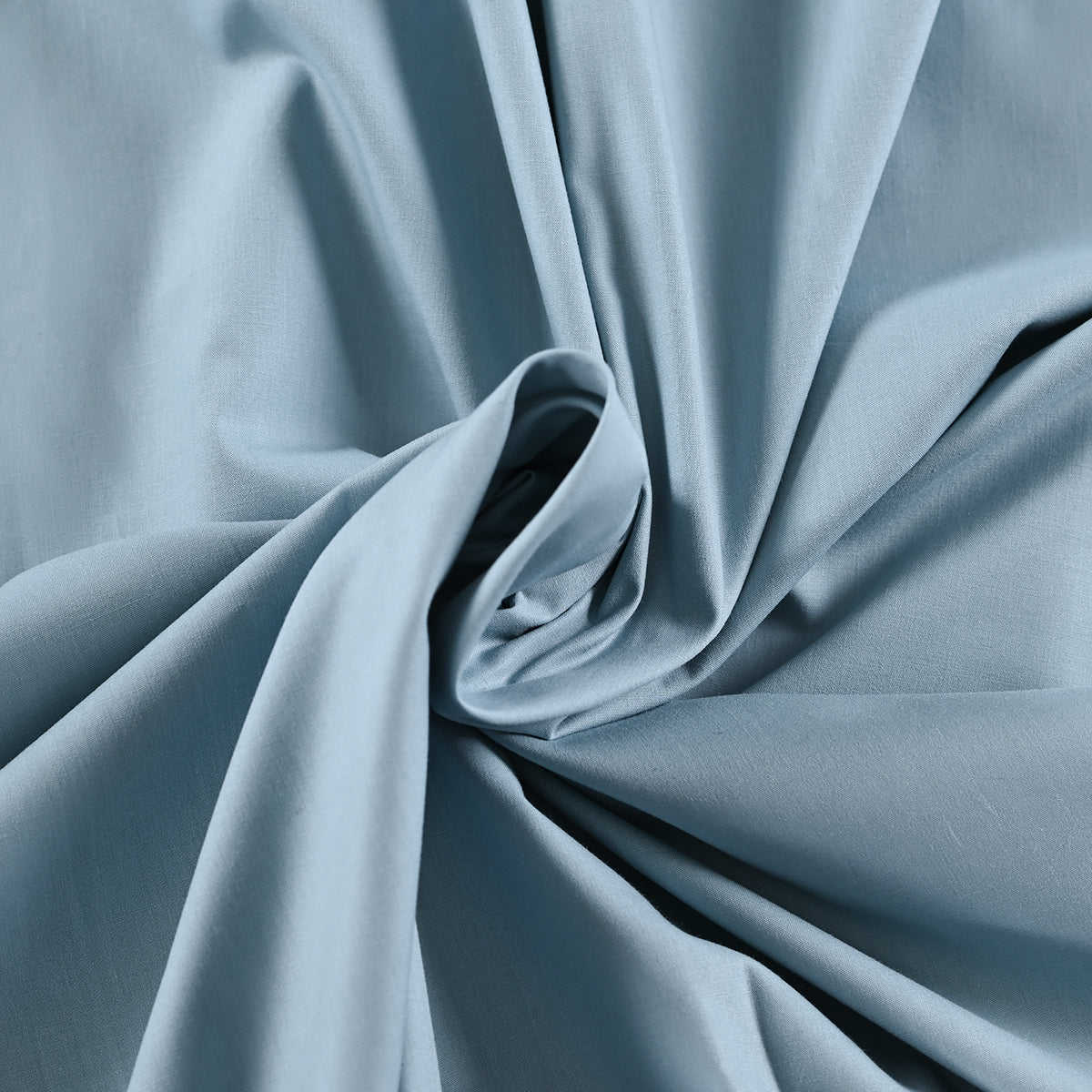 Slumber Plain Easy Care Percale 100% Cotton Blue Crisp Bed Sheet with Pillow Case