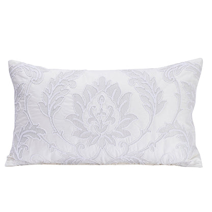 Nostalgic Attire Fancy Finest Beige Embroidered Cushion Cover