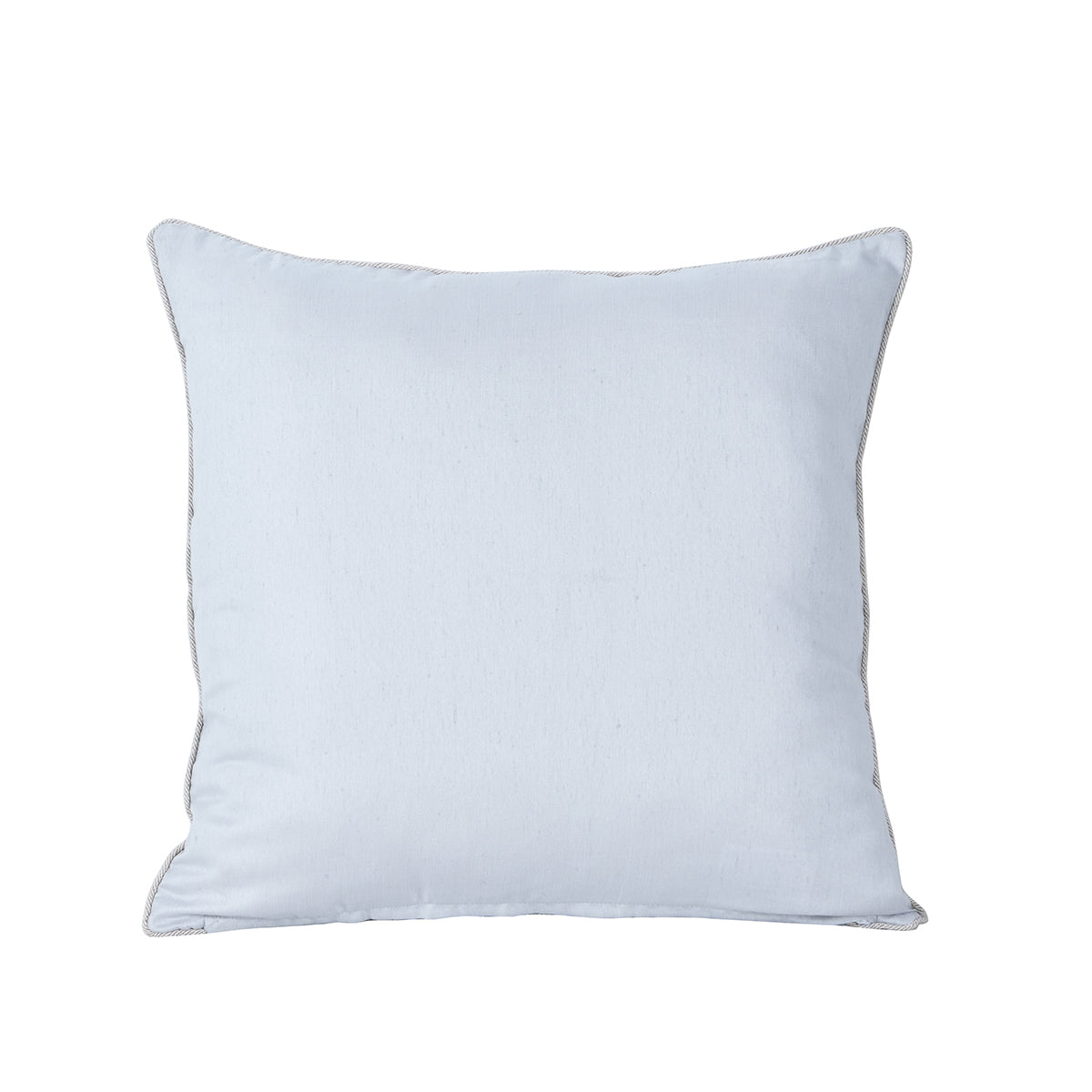 Tranquil Essence Scrollable Tatting Embroidered Viscose Blend Beige Cushion Cover