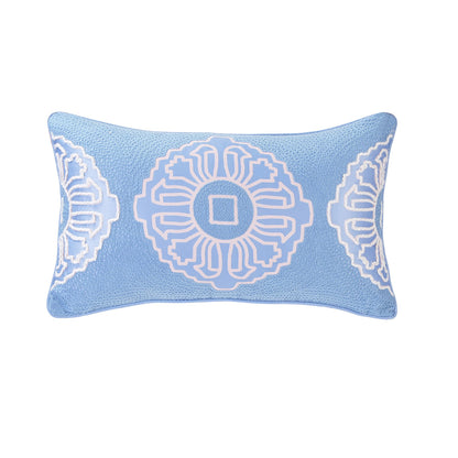 Utopian Regan Crown Globe Embroidery Cushion Cover
