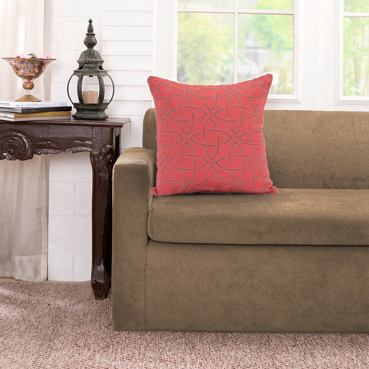 Ambler Embroidery Red Medium 45X45 Cm Embroidery Machine Cushion Cover