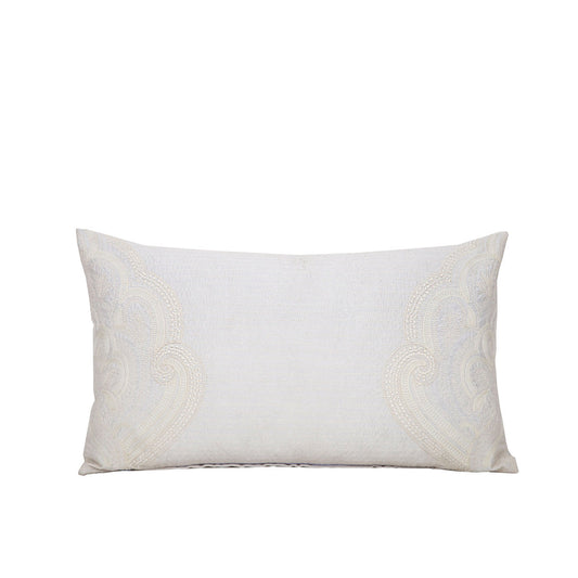 Embo Sapphire Embroidery Beige Medium 35x60 Cm Embroidery Machine Cushion Cover