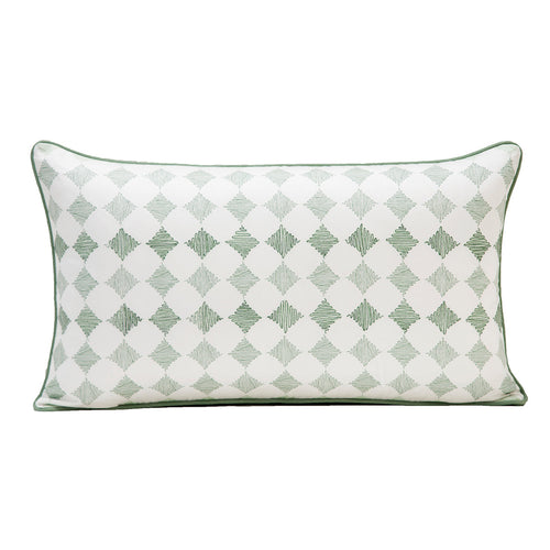Streamline Diamond Printed & Embroidered Cushion Cover