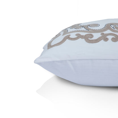 Tendril Embroidery Neutral Medium 50x50 Cm Embroidery Machine Cushion Cover