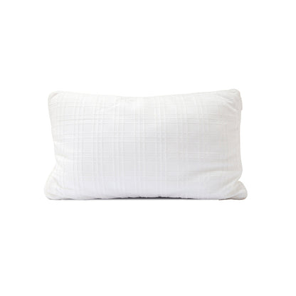 Skin-friendly fabric and posture supporting contour white Pillow
