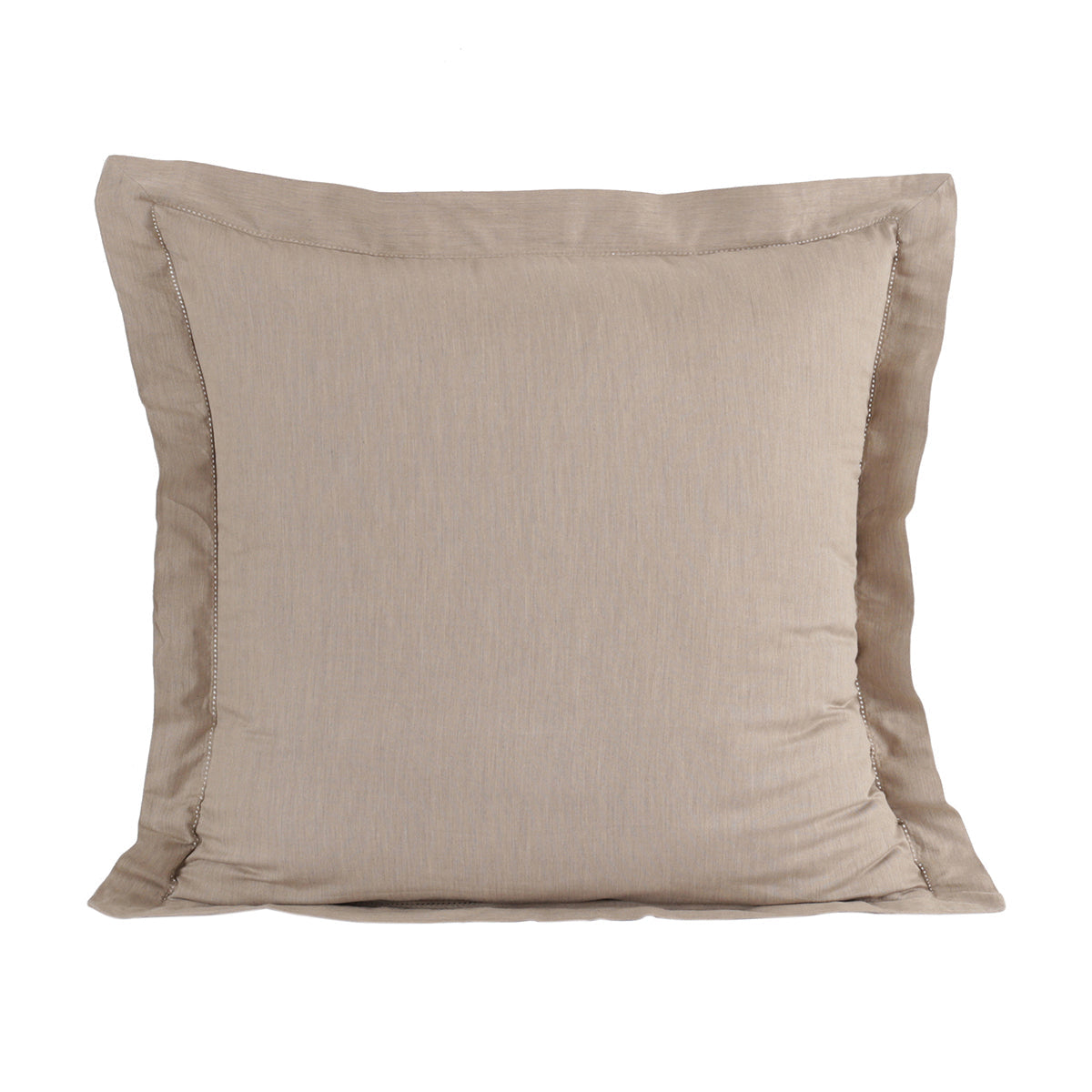 Emmie 100% Natural Egyptian Cotton with Hemm Stitch 2PC Pillow Case Euro Set