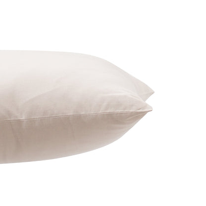 Eden Solid 100% Cotton Beige 2PC Pillow Case Set
