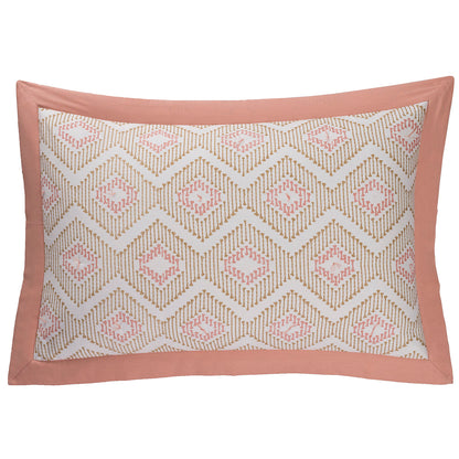 Global Atelier Demon Dash Peach Machine Quilted 2PC Pillow Sham Set