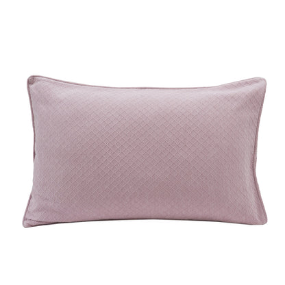 Blaize 100% Cotton Solid Weave Purple Pillow Sham Set