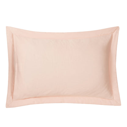 Tranquil Essence Lawn Leaflet Quilted Peach 2 PC Pillow Sham Set