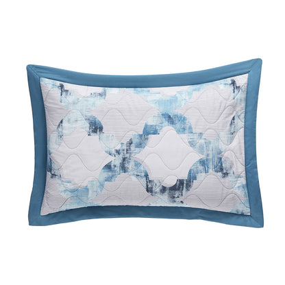 Enchanted Harmony Ogee Flent Quilted Pillow Sham Set Of 2