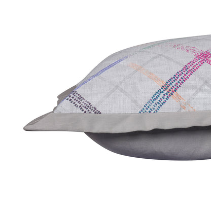 Eclectic Geo Rhombus Pillow Sham Set Grey