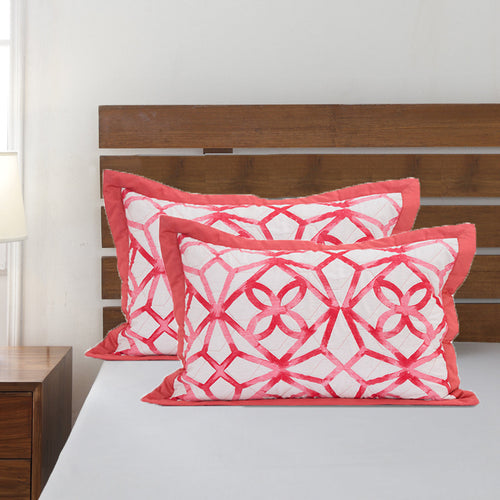 Stained Mosaic Quilted 2PC Pillow Sham Set