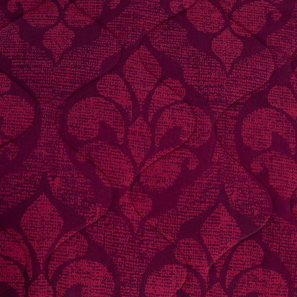 Folklore Transition Diamond Festivity Summer AC Quilt/Quilted Bed Cover/Comforter Red