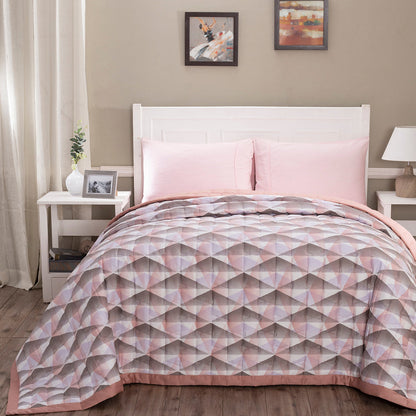 Art Nouveau Emerson Summer AC Quilt/Quilted Bed Cover/Comforter Pink