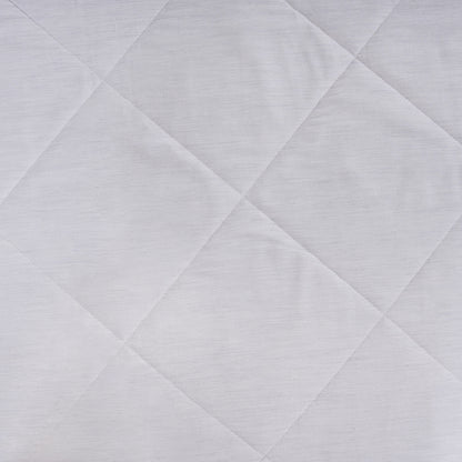 Emmie 100% Natural Cotton Filling Light Weight Winter Quilt / Quilted Bed Cover White