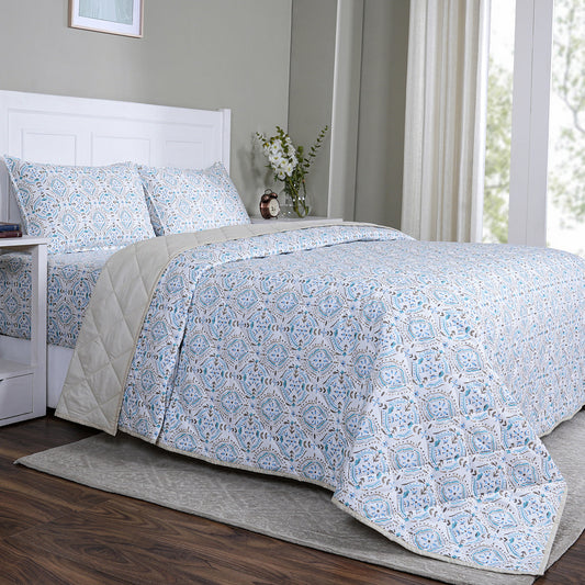 Hermosa Sensory Bloom Avery Quilt Orange