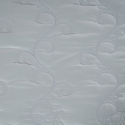 Classical Ornate Twirls & Swirls Quilt/Quilted Bed Cover Blue
