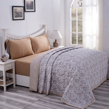 PBS Nomad Scuplt Harold Summer AC Quilt/Quilted Bed Cover/Comforter Neutral